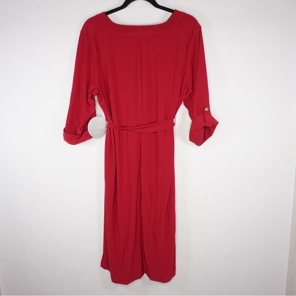 Emma & Michele Red Dress - Picture 2 of 4